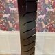 Black steel designer floor lamp 195 CM.
