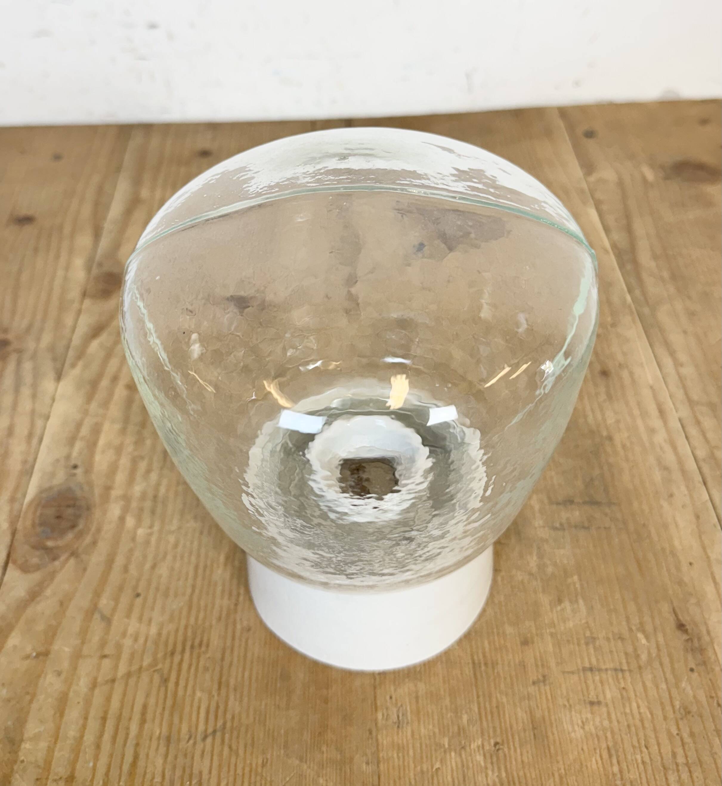Vintage White Porcelain Ceiling Light, 1970s
