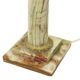 Classic Onyx Marble Brass Column Lamp 20th Century