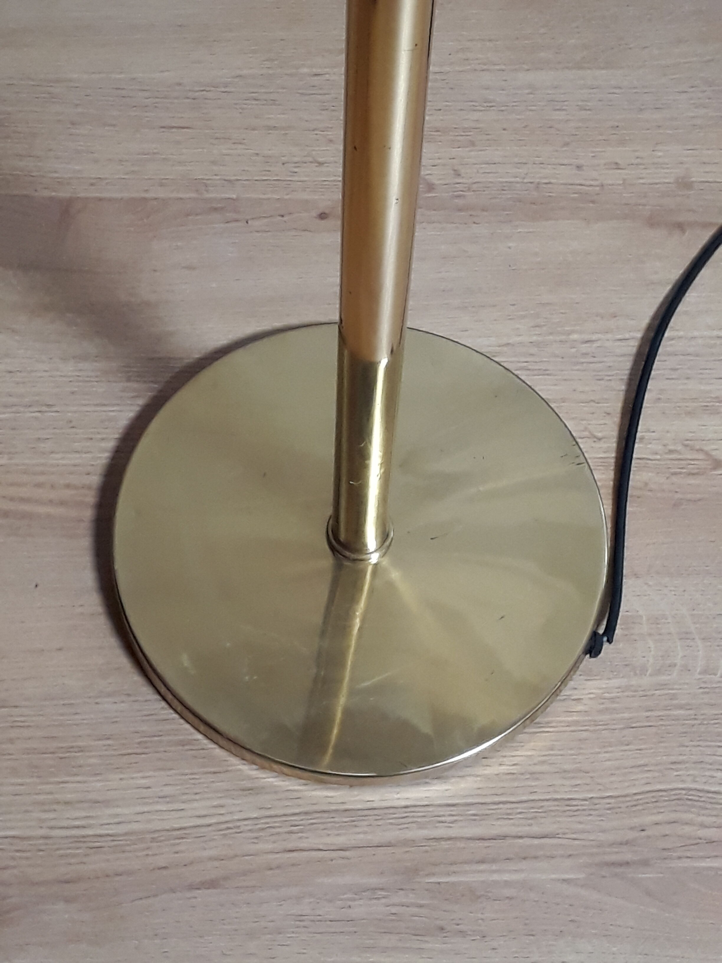 Floor lamp polished brass 60s