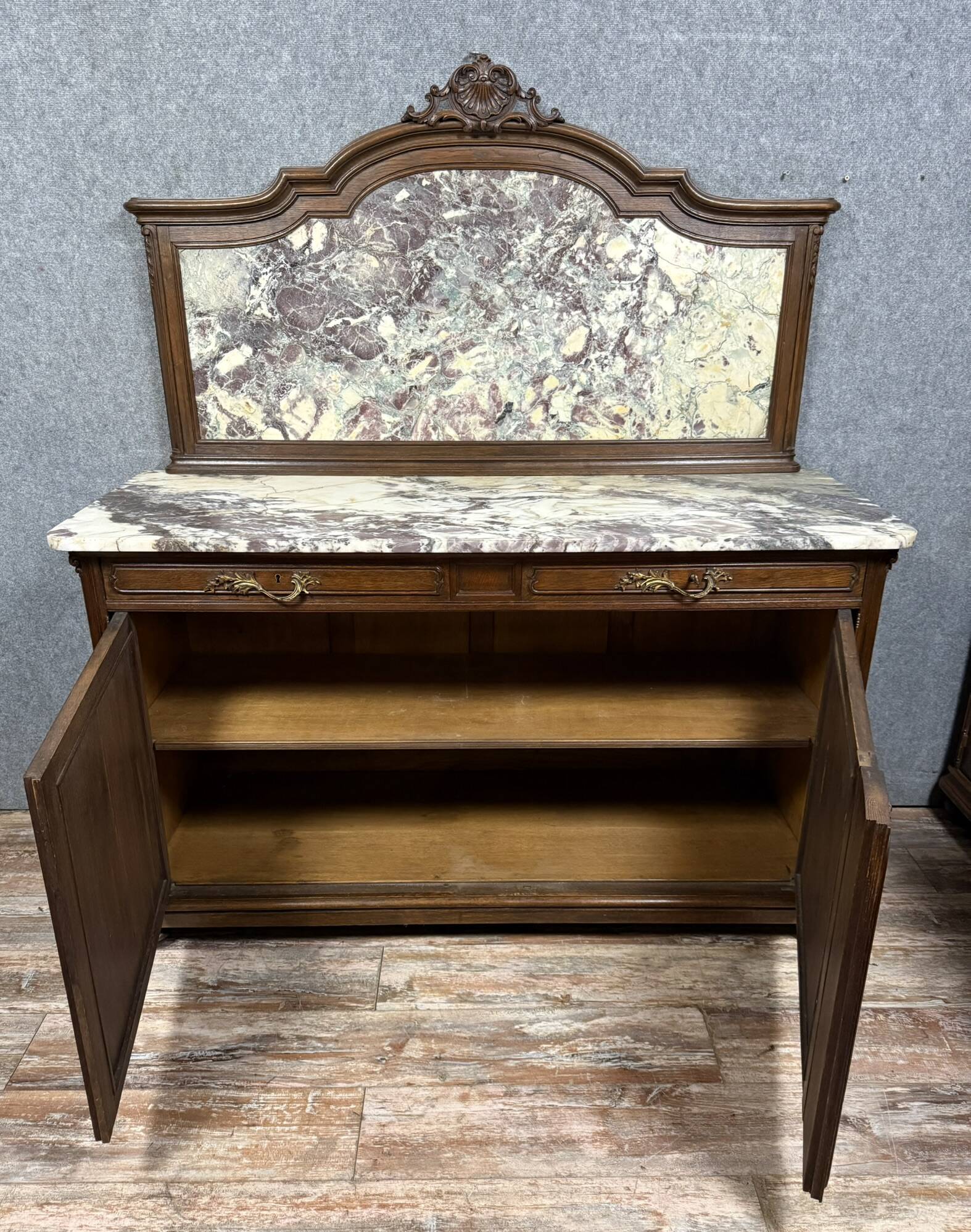 Napoleon III period oak sideboard circa 1850