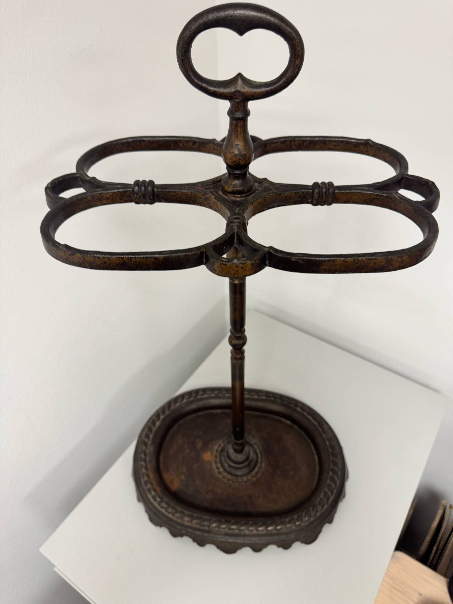 Umbrella stand, cast iron cane holder from the 19th century / Napoleon III style