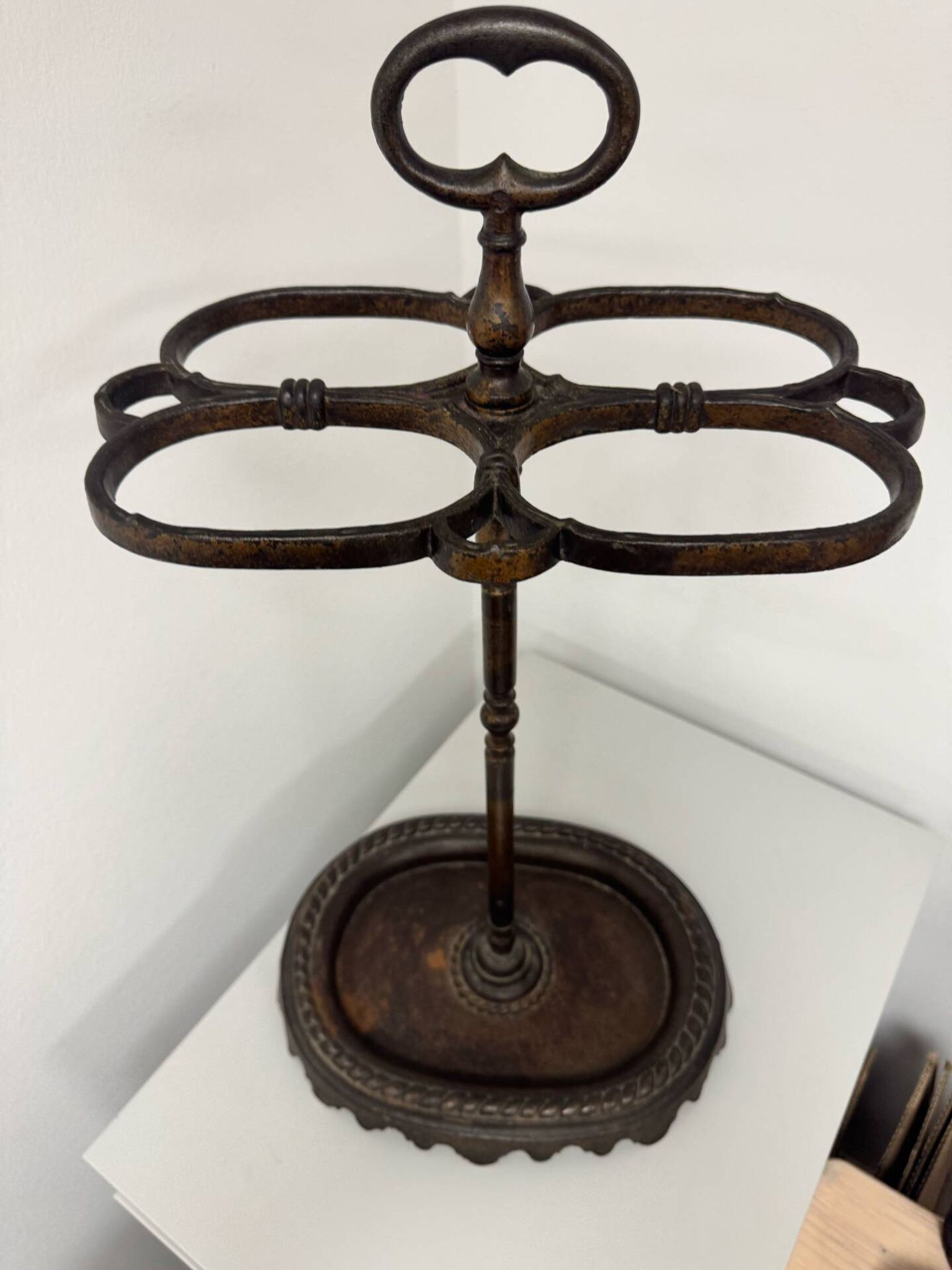 Umbrella stand, cast iron cane holder from the 19th century / Napoleon III style