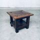 Wabi Sabi Style Oak Side Table, France, 1930s