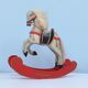 cheval à bascule en bois de couleur vintage