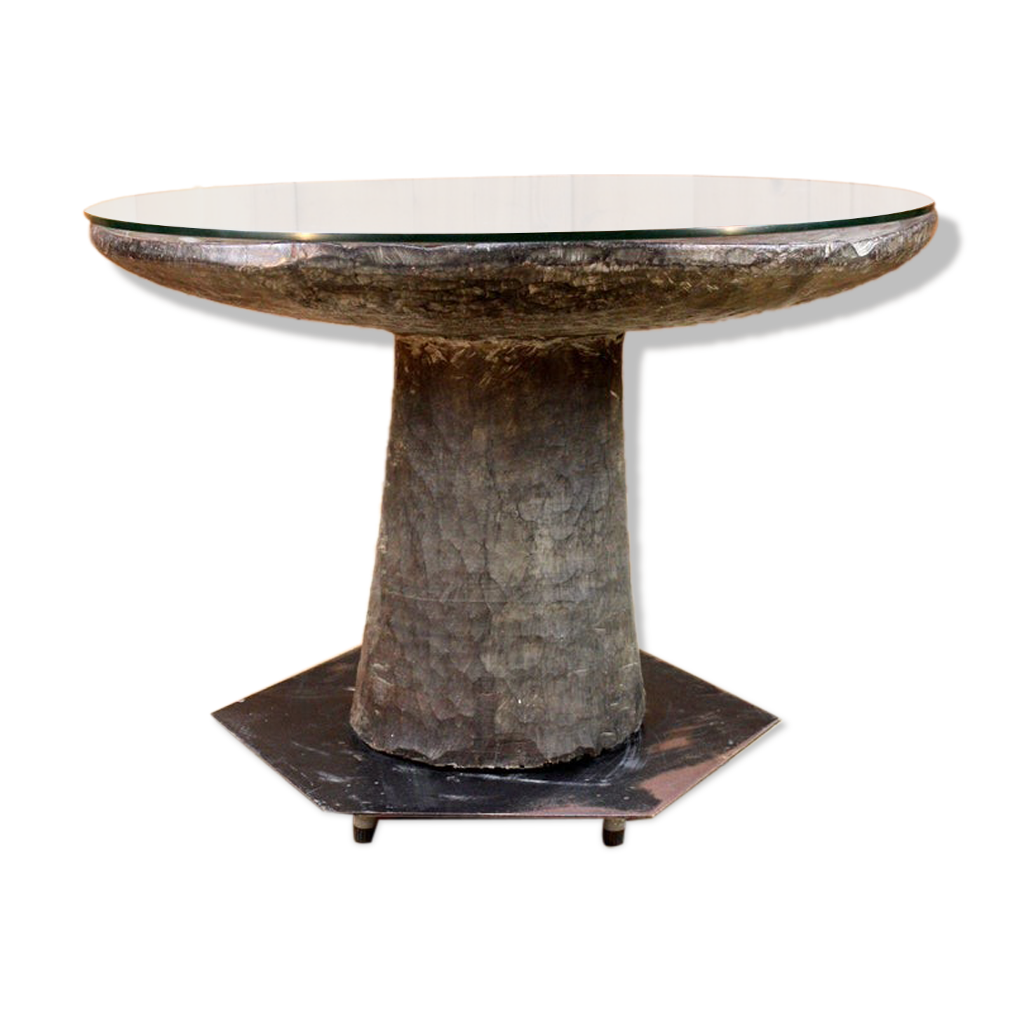Malinké table in indigenous West African wood 20th century