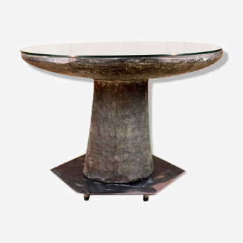 Malinké table in indigenous West African wood 20th century