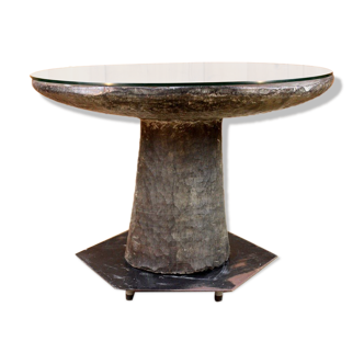 Malinké table in indigenous West African wood 20th century
