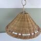 Suspension en osier vintage