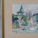 Jack Eichborn, Swedish Modern Cityscape, 1960s, Watercolor.