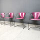 Vintage pink 'Linda' dining chairs by Arrben, 1980s - set of 4
