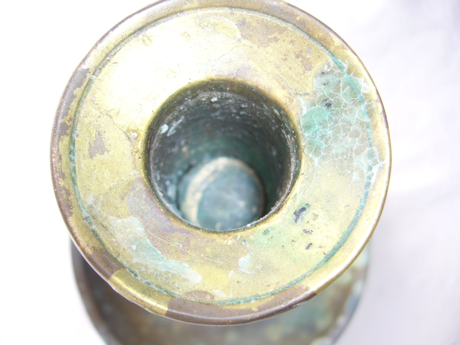 Old brass candlestick