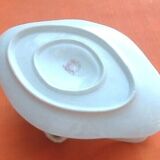 Sauce boat Porcelain with floral decoration on a white background " Aux Lions de Faïence " Paris
