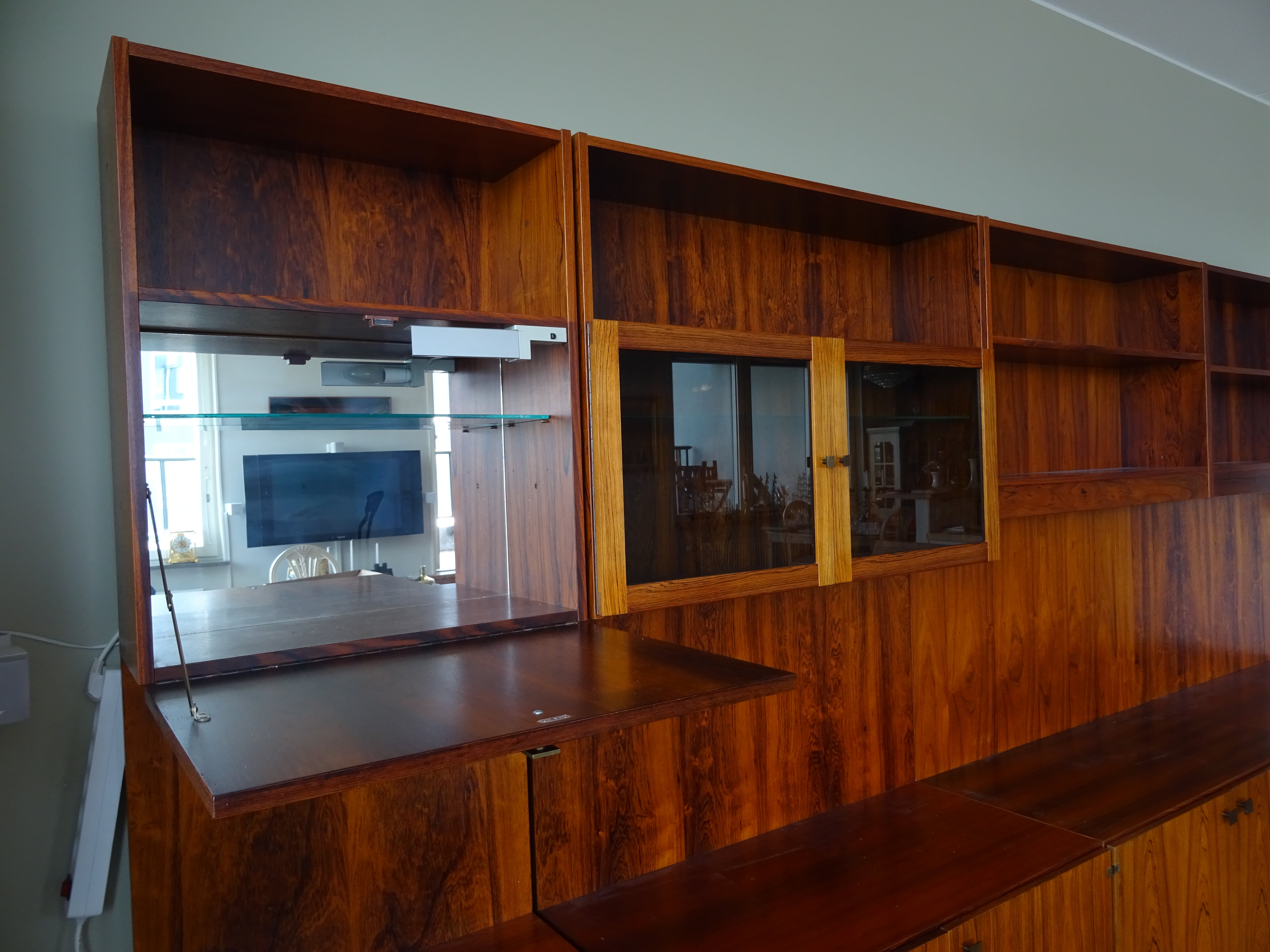 Scandinavian bookcase in rosewood, 1960