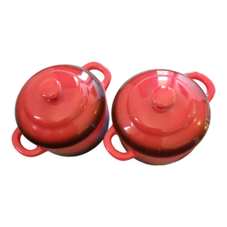 Two stoneware casseroles - maïte
