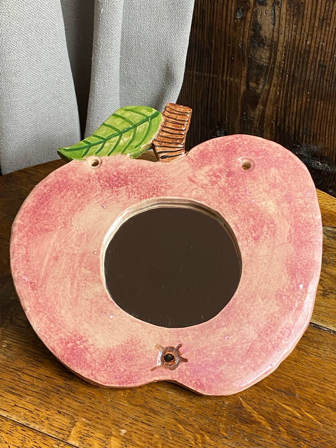 Ceramic apple mirror