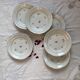 Set of 6 antique porcelain soup plates with gilding PL Limoges