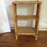 Vintage rattan shelf