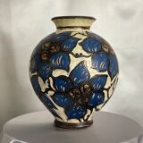 Large Vase In Scandinavian Art Deco Ceramic