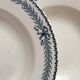 10 deep iron earthenware plates “Chinon” Choisy le Roi