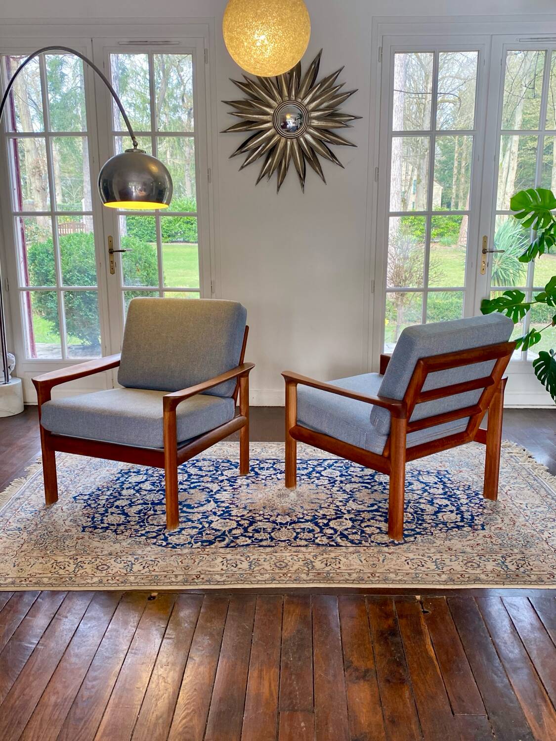 Danish Komdort armchair pair in teak – 1960s