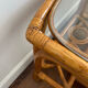 Vintage bamboo and rattan table