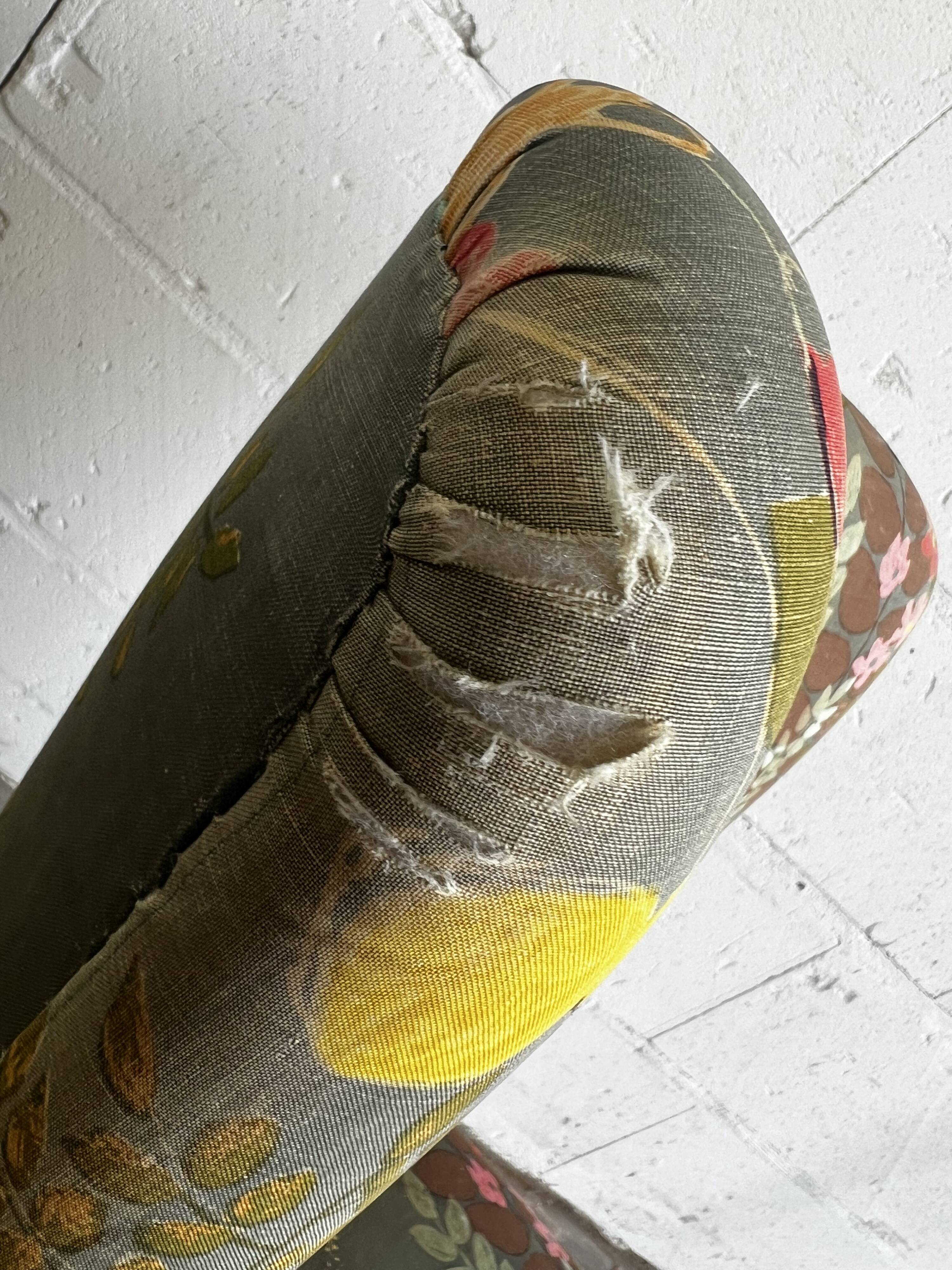 Vintage Floral Cocktail Chair/Single Seat/Armchair