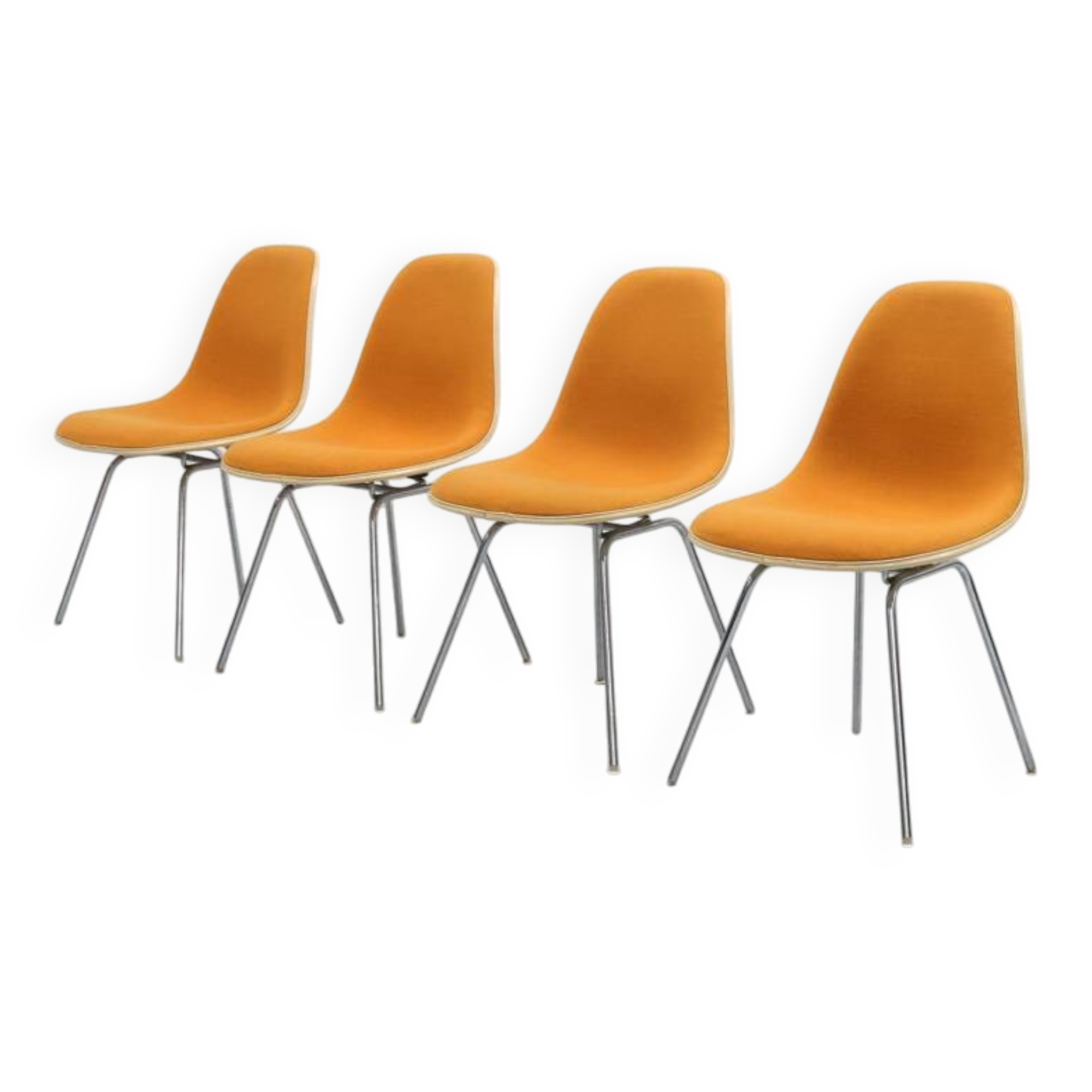 Chaises de salle à manger Eames DSX Herman Miller années 1970