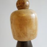 Kokeshi Doll - "Awakening of Love" by Master Usaburo Okamoto, 1917-2009 - vintage 1960