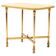 Side table in brass and lacquered goat skin by Aldo Tura, Italy, 1950s.