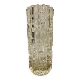 Labyrinth Vase in moulded glass – design by František Vizner – Sklo Union