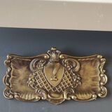 Purse style Rocaille/Napoleon III in aged gold patina brass