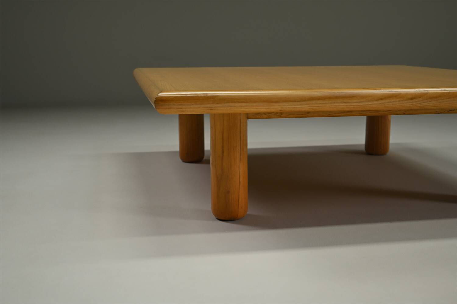 Minimalist ash wood coffee table, 1980s europe.