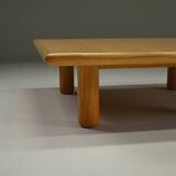 Minimalist ash wood coffee table, 1980s europe.