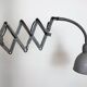 Grey Industrial Gooseneck Scissor Wall Lamp from Elektroinstala, 1960s