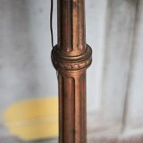 Florentine gilded wood floor lamp, floor lamp with lampshade