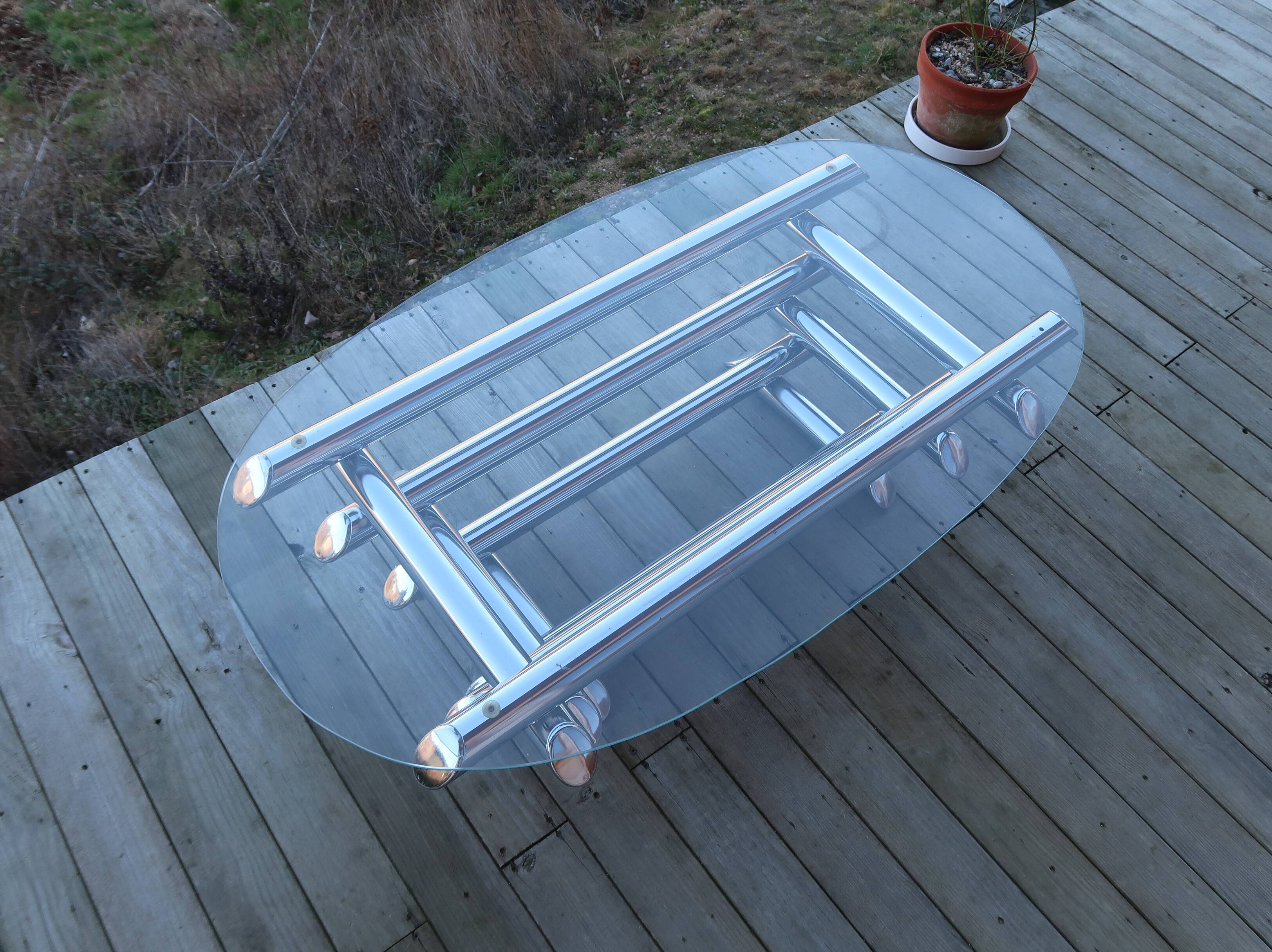 Chrome tubular table 70 ́s