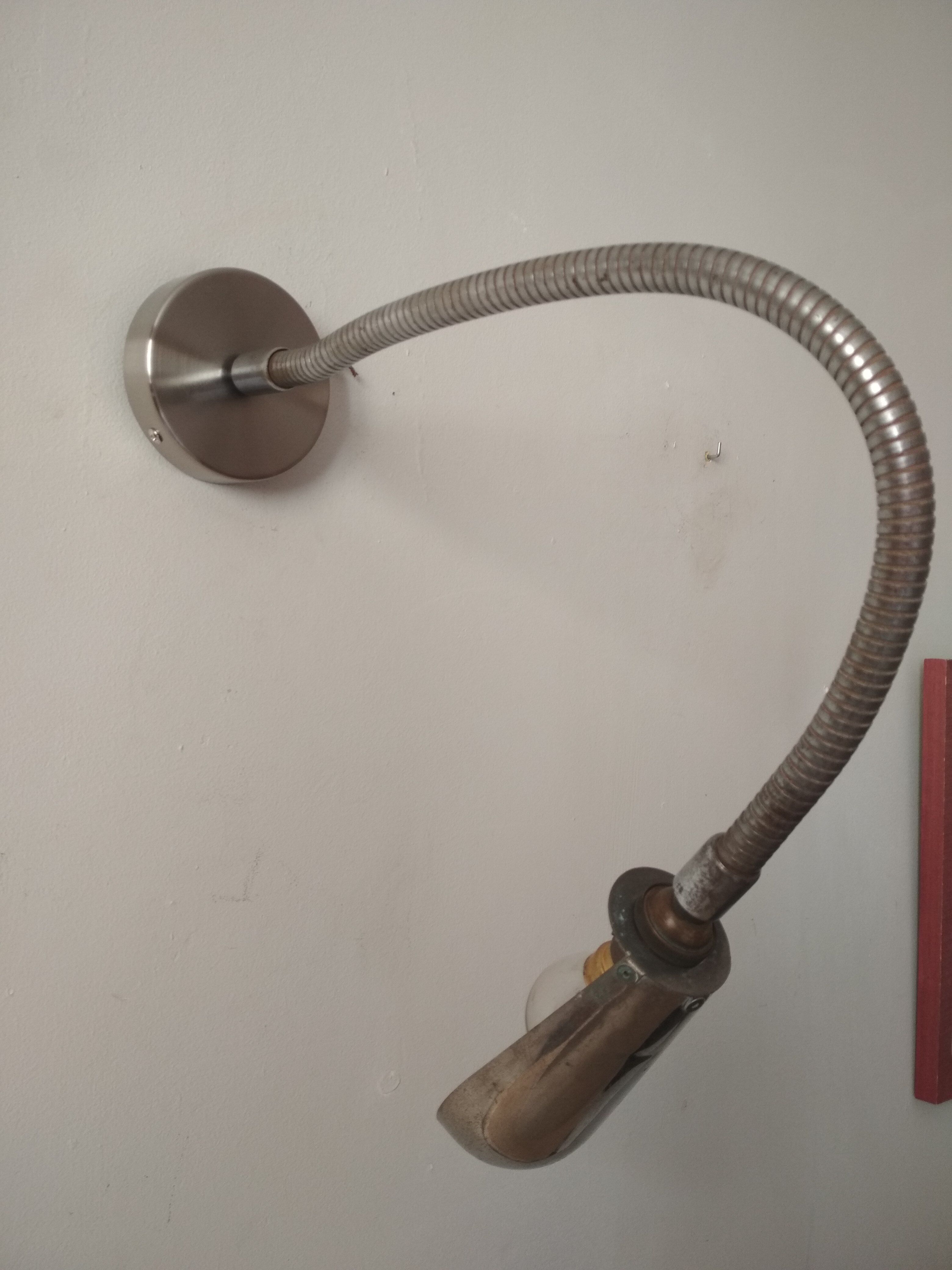 Industrial wall lamp office - flexible rod