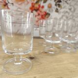 Set of 11 vintage Luminarc wine glasses, Sweden model, transparent, 10cl