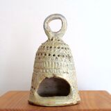 Sandstone lantern by Barbara Delfosse, La Borne, 60s