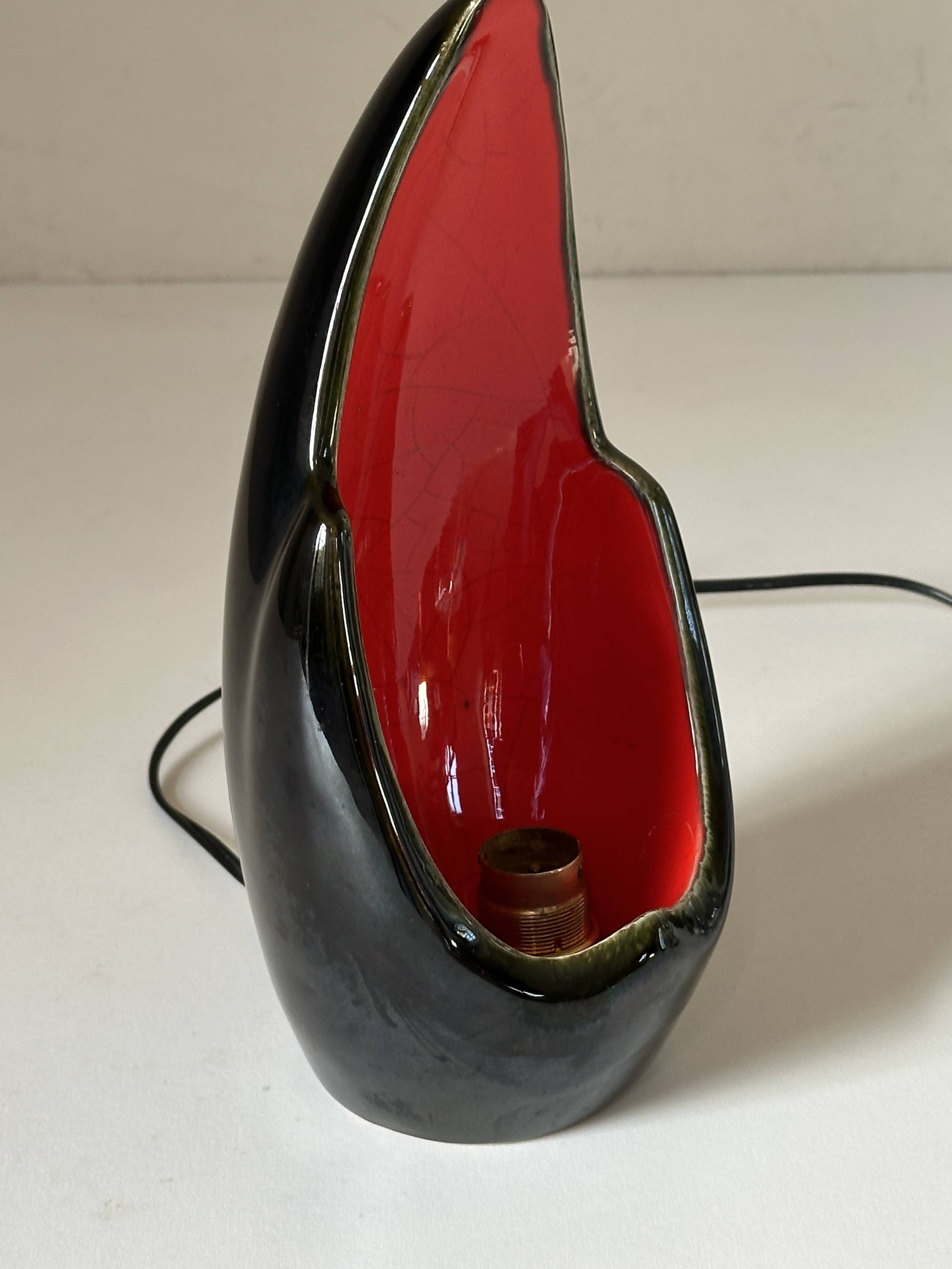 Vintage design ceramic lamp from the 60s