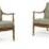 Two-seater sofa and pair of Peter HVIDT armchairs