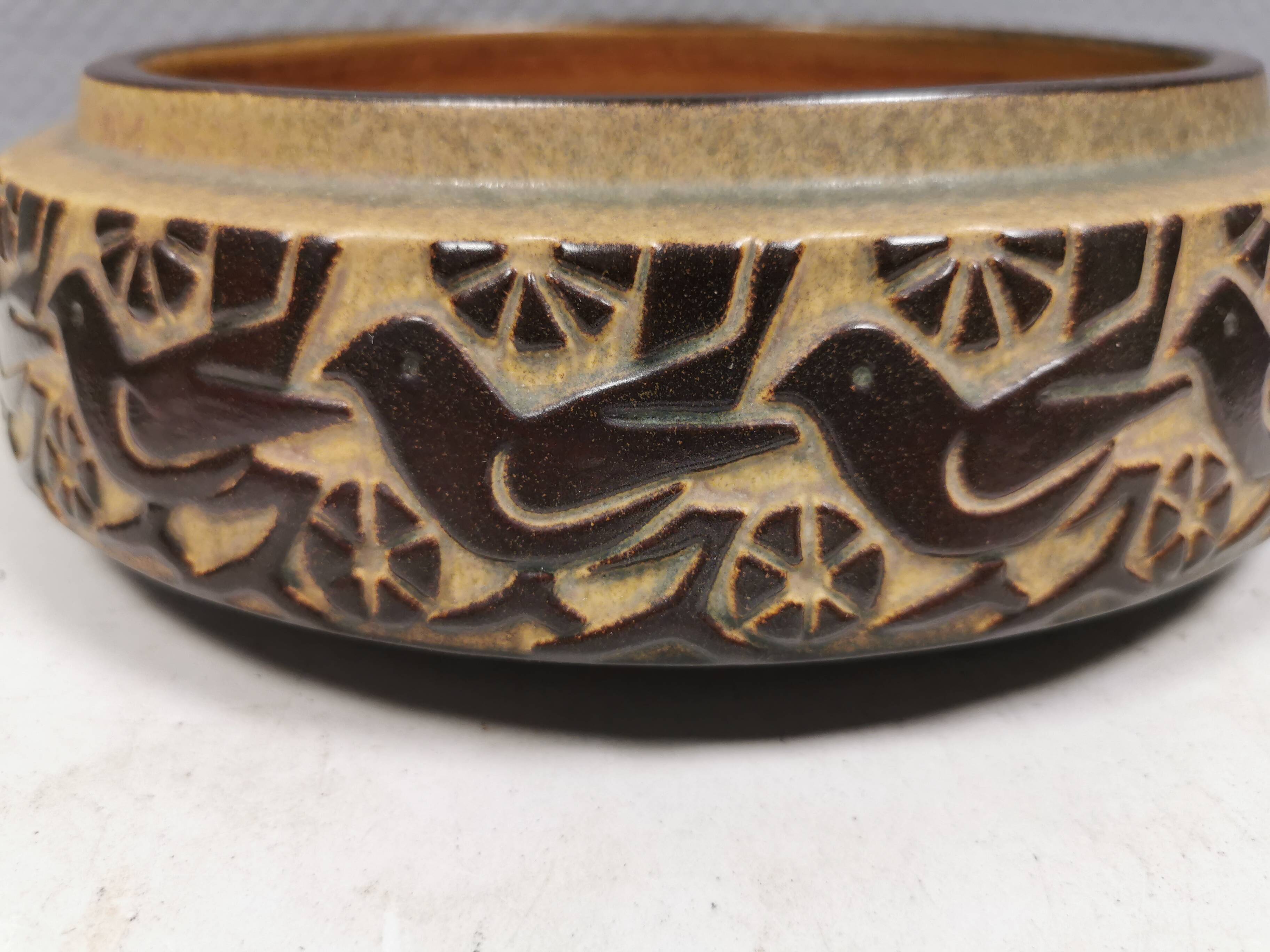 Large dish from Danish Michael Andersen ceramics, Denmark, 1970s