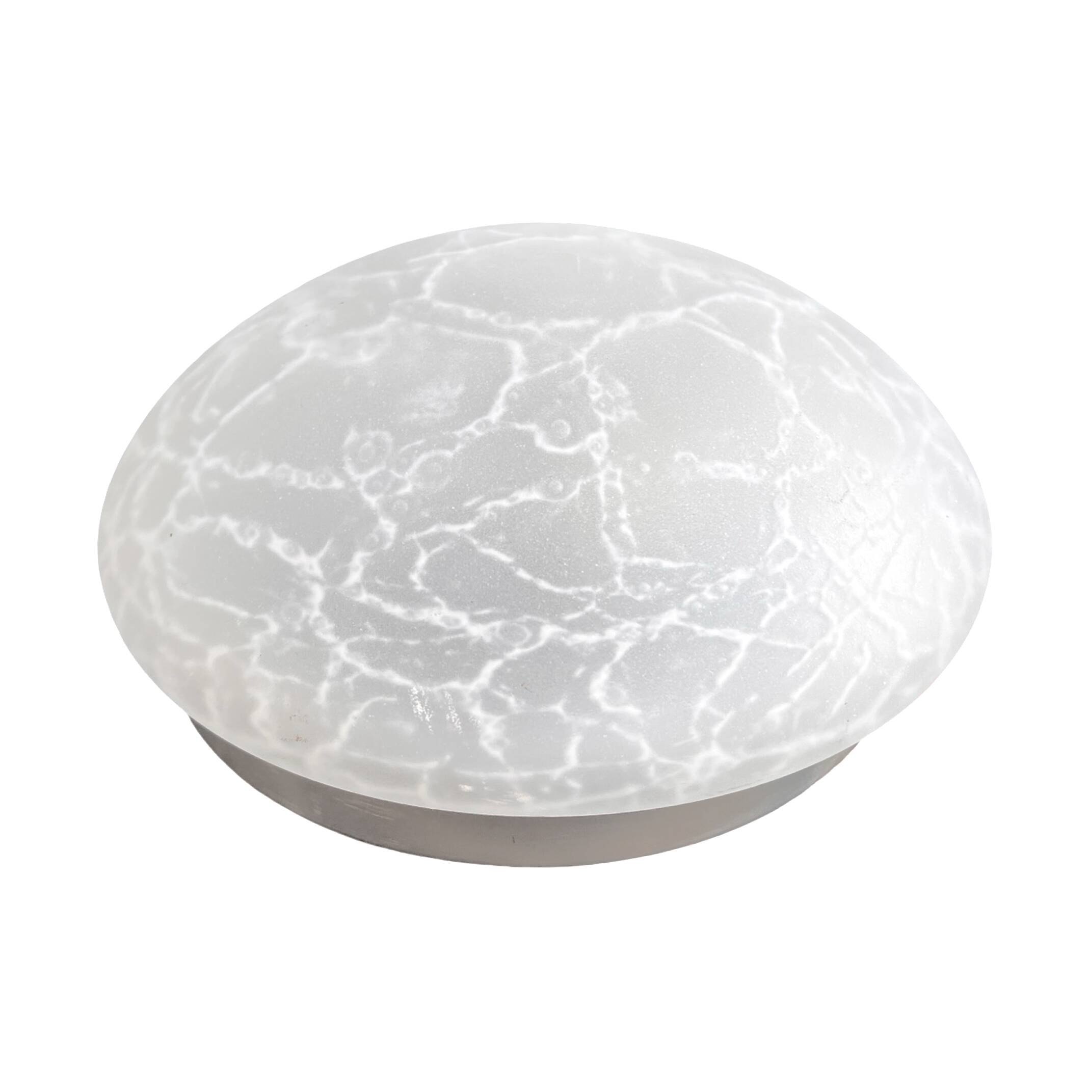 Plafonnier en verre moderniste veb narva allemagne années 1970.