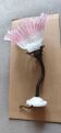 Applique col de cygne tulipe en verre rose filigrane