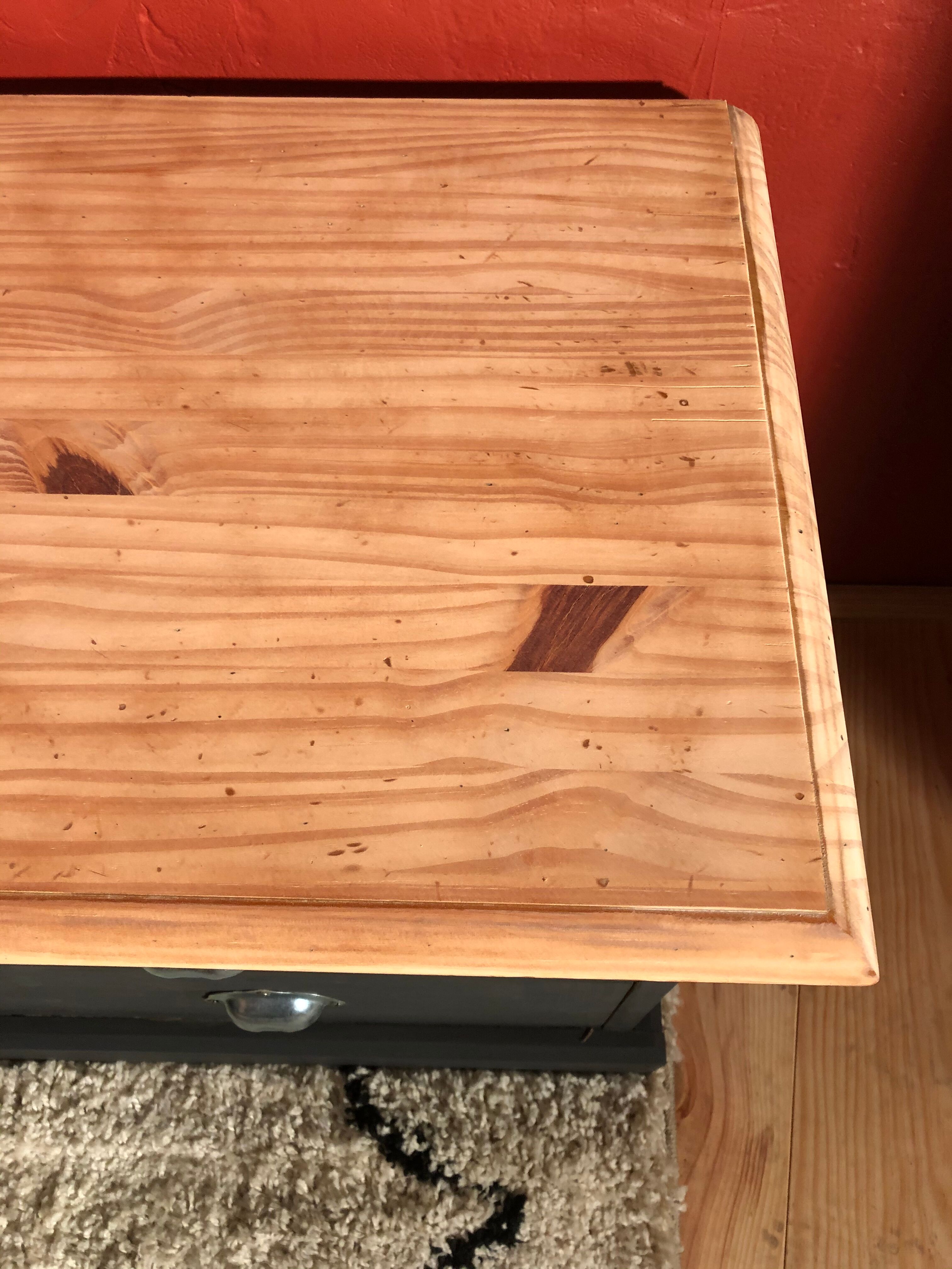 Professional style furniture, matt black raw wood chest of drawers