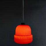 Vintage Czechoslovak Glass Hanging Lamp By Osvětlovací Sklo, 1970s
