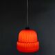 Lampe suspendue vintage en verre tchécoslovaque par Osvětlovací Sklo, 1970