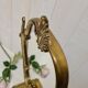 Golden mirror on swivel stand 36x50cm