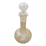 Ancienne carafe à vin en verre style art déco